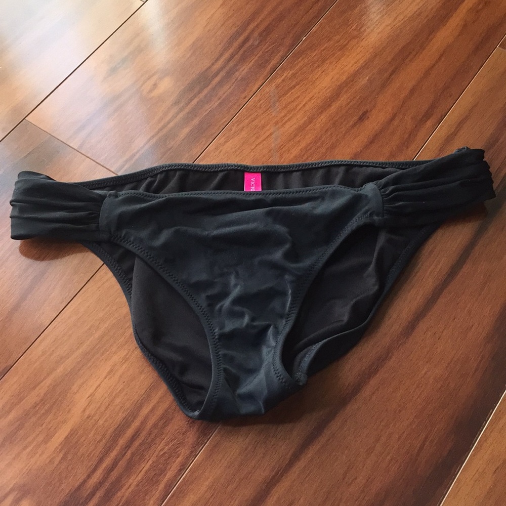 Victoria Secret Black swim bottoms Size Medium